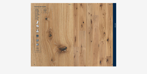 Parkettgolv Tarkett Heritage Ek Blonde (1-stav) - Image 2