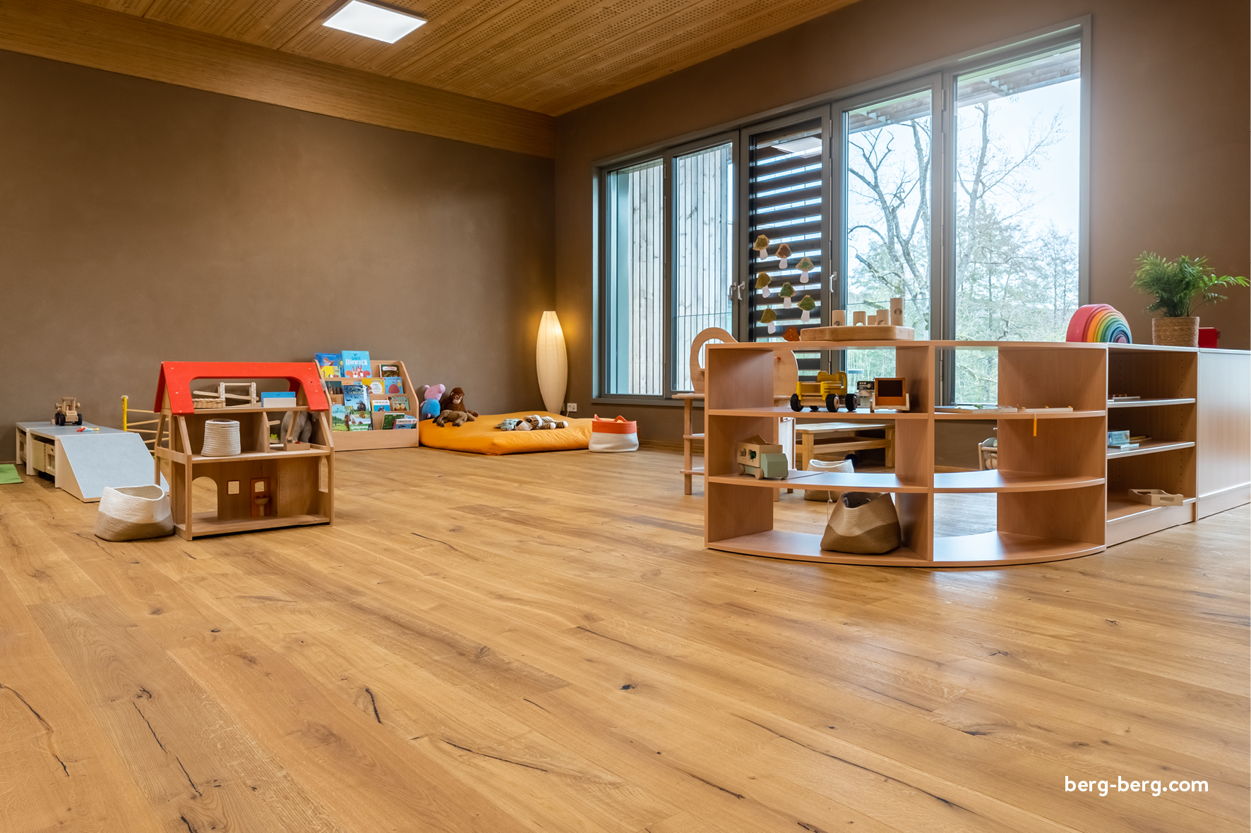 Berg & Berg Parkettgolv Ek XXL Raskamåla Borstad Naturolja