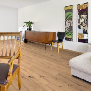 Berg & Berg Parkettgolv Ek XXL Raskamåla Borstad Vitolja