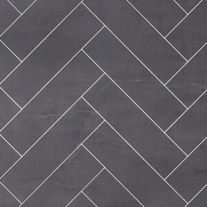 Kitchen Wall   Black Velvet Satin Finish Herringbone