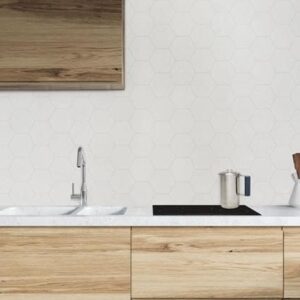 BerryAlloc Kitchen Wall Sandstone Satin Finish Hexagon