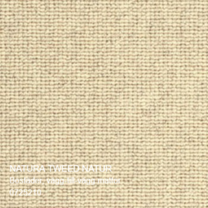 Ege heltäckningsmatta Natura Tweed i 100% ull