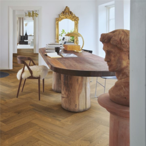 Pergo Wood Saltholm Brown Herringbone Oak Fiskbensparkett