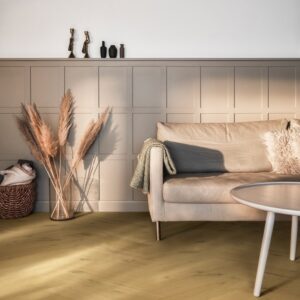Pergo Wood Saltholm Vanilla Herringbone Oak Fiskbensparkett