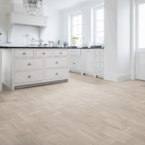 Berg & Berg Parkettgolv Ek Lönneberga  Extra Vit Mattlack (Rutbräda)