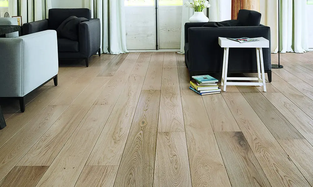 Wallmann Parkettgolv Nobel Ek Plank Natur Borstad Vitolja