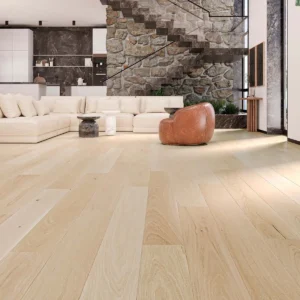 Wallmann Parkettgolv Nobel Ek Plank Natur Vit Mattlack