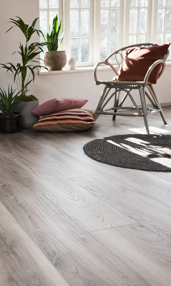 Wallmann Hybridgolv Organic Silent Plank 523 Grey Oak